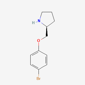 molecular formula C11H14BrNO B8725357 (2S)-2-[(4-Bromophenoxy)methyl]pyrrolidine 