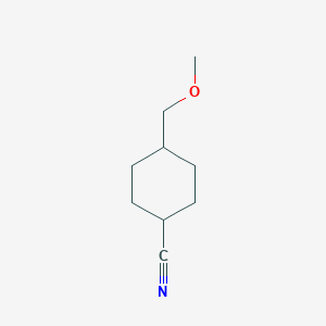 molecular formula C9H15NO B8725364 4-(Methoxymethyl)cyclohexanecarbonitrile 