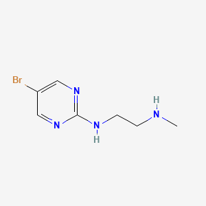 molecular formula C7H11BrN4 B8725388 N-(5-bromo-pyrimidin-2-yl)-N'-methyl-ethane-1,2-diamine 