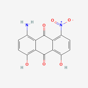 molecular formula C14H8N2O6 B8725399 1-Amino-4,5-dihydroxy-8-nitroanthraquinone CAS No. 24069-55-4