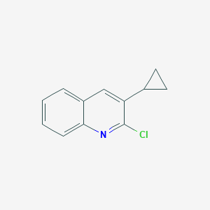 molecular formula C12H10ClN B8725414 2-Chloro-3-cyclopropylquinoline 