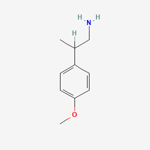 molecular formula C10H15NO B8725551 2-(4-Methoxyphenyl)propan-1-amine 