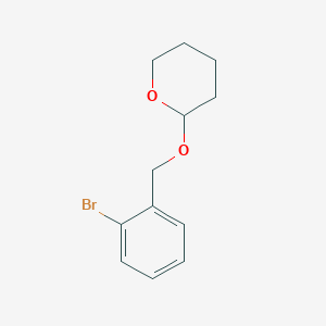 molecular formula C12H15BrO2 B8725555 1-Bromo-2-(2-tetrahydropyranyloxymethyl)benzene CAS No. 17100-66-2