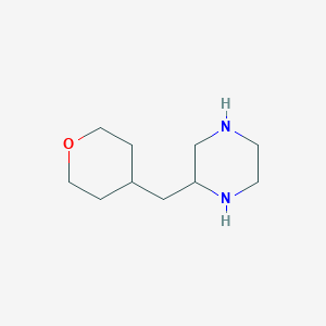 molecular formula C10H20N2O B8725577 2-((tetrahydro-2H-pyran-4-yl)methyl)piperazine 
