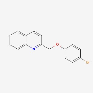 molecular formula C16H12BrNO B8725595 2-((4-Bromophenoxy)methyl)quinoline CAS No. 110033-13-1