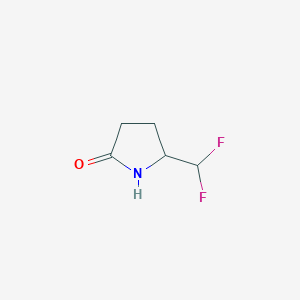 molecular formula C5H7F2NO B8725619 5-Difluoromethyl-2-pyrrolidone 