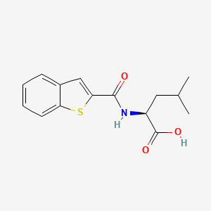 molecular formula C15H17NO3S B8725628 (S)-2-[(1-benzo[b]thiophen-2-yl-methanoyl)-amino]-4-methyl-pentanoic acid 