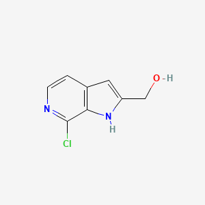 molecular formula C8H7ClN2O B8725629 (7-chloro-1H-pyrrolo[2,3-c]pyridin-2-yl)methanol 