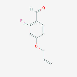 molecular formula C10H9FO2 B8725640 4-(Allyloxy)-2-fluorobenzaldehyde 