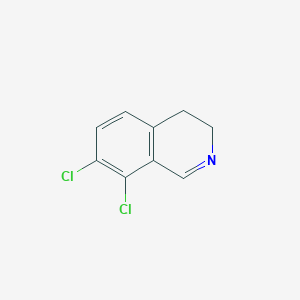 molecular formula C9H7Cl2N B8725649 7,8-Dichloro-3,4-dihydroisoquinoline CAS No. 81237-75-4