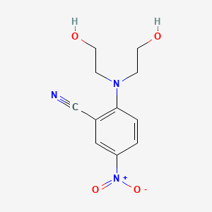 2-Bis(2-hydroxyethyl)amino-5-nitrobenzonitrile