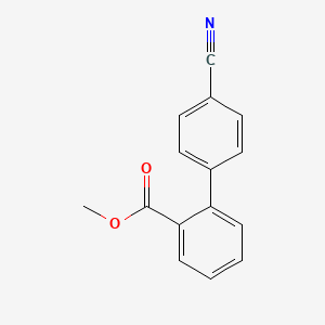 molecular formula C15H11NO2 B8725701 Methyl 4'-Cyano[1,1'-biphenyl]-2-carboxylate CAS No. 178904-31-9