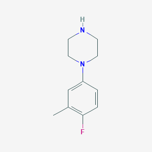 molecular formula C11H15FN2 B8725769 1-(4-Fluoro-3-methylphenyl)piperazine 