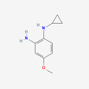 molecular formula C10H14N2O B8725837 N1-cyclopropyl-4-methoxy-benzene-1,2-diamine 