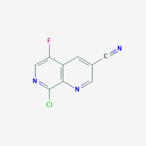 8-Chloro-5-fluoro-1,7-naphthyridine-3-carbonitrile