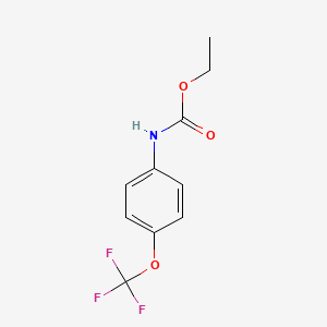 B8725866 Carbamic acid, [4-(trifluoromethoxy)phenyl]-, ethyl ester CAS No. 136757-06-7