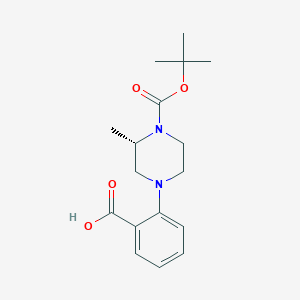 (S)-1-(2-carboxyphenyl)-3-methyl-4-Boc piperazine