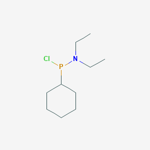 molecular formula C10H21ClNP B8725881 Cyclohexyl(diethylamino)chlorophosphine CAS No. 70530-88-0