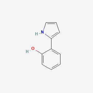 molecular formula C10H9NO B8725889 2-(2-Hydroxyphenyl)-1H-pyrrole 