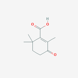 molecular formula C10H14O3 B8725919 2,6,6-Trimethyl-3-oxocyclohexene-1-carboxylic acid CAS No. 51823-74-6