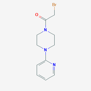 molecular formula C11H14BrN3O B8725969 2-Bromo-1-(4-pyridin-2-yl-piperazin-1-yl)-ethanone 