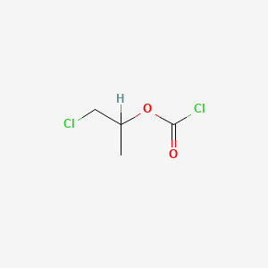 molecular formula C4H6Cl2O2 B8725984 Formic acid, chloro-, 2-chloro-1-methylethyl ester 