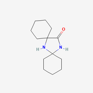 molecular formula C13H22N2O B8725989 7,14-Diazadispiro(5.1.5.2)pentadecan-15-one CAS No. 16256-41-0