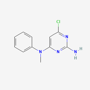 molecular formula C11H11ClN4 B8726007 6-Chloro-N4-methyl-N4-phenyl-2,4-pyrimidinediamine CAS No. 6303-43-1