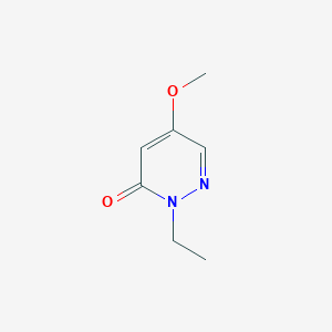 molecular formula C7H10N2O2 B8726082 2-Ethyl-5-methoxypyridazin-3(2H)-one 