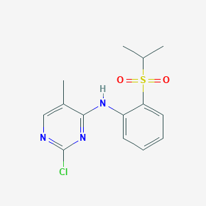 2-Chloro-5-methyl-N-[2-(propan-2-ylsulfonyl)phenyl]-pyrimidin-4-amine