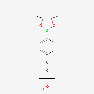 2-Methyl-4-[4-(4,4,5,5-tetramethyl-1,3,2-dioxaborolan-2-yl)phenyl]-3-butyn-2-ol