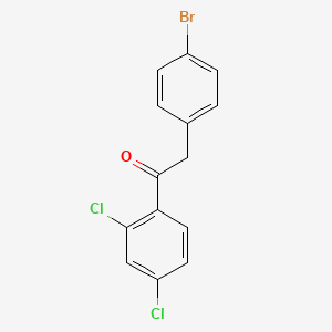 B8726165 2-(4-Bromophenyl)-1-(2,4-dichlorophenyl)ethanone CAS No. 605670-75-5