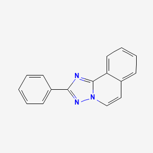 molecular formula C16H11N3 B8726230 2-Phenyl-s-triazolo(5,1-a)isoquinoline CAS No. 35257-18-2