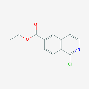 molecular formula C12H10ClNO2 B8726255 Ethyl 1-chloroisoquinoline-6-carboxylate 