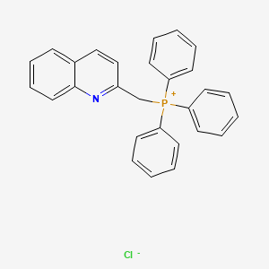 molecular formula C28H23ClNP B8726352 Triphenyl(2-quinolinylmethyl)phosphonium chloride CAS No. 99651-30-6