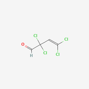 molecular formula C4H2Cl4O B8726372 2,2,4,4-Tetrachloro-3-butenal CAS No. 59863-75-1