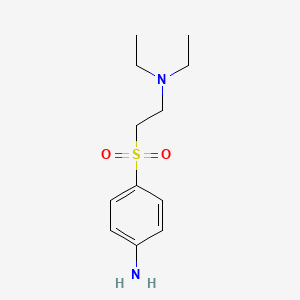 molecular formula C12H20N2O2S B8726391 4-(2-Diethylamino-ethyl-sulphonyl)-aniline 