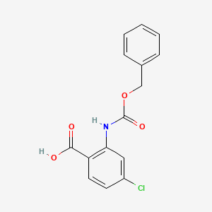 B8726398 2-{[(Benzyloxy)carbonyl]amino}-4-chlorobenzoic acid CAS No. 112733-44-5
