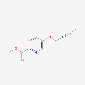 molecular formula C11H11NO3 B8726557 Methyl 5-(but-2-yn-1-yloxy)picolinate 
