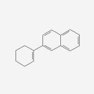 molecular formula C16H16 B8726575 Naphthalene, 2-(1-cyclohexen-1-yl)- CAS No. 54607-03-3
