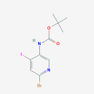 B8726656 tert-Butyl (6-bromo-4-iodopyridin-3-yl)carbamate CAS No. 1200130-83-1