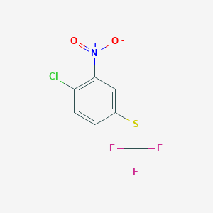 molecular formula C7H3ClF3NO2S B8726664 4-Trifluoromethylthio-2-nitrochlorobenzene CAS No. 404-73-9