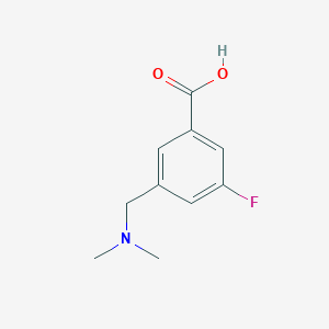 molecular formula C10H12FNO2 B8726707 3-[(Dimethylamino)methyl]-5-fluorobenzoic acid 