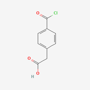 molecular formula C9H7ClO3 B8726724 [4-(Chlorocarbonyl)phenyl]acetic acid CAS No. 81911-36-6