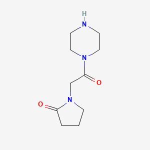 molecular formula C10H17N3O2 B8726728 (2-Oxopyrrolidin-1-yl)acetylpiperazine 