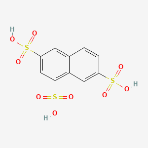 molecular formula C10H8O9S3 B8726750 1,3,7-Naphthalenetrisulfonic acid CAS No. 85-49-4