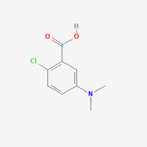 molecular formula C9H10ClNO2 B8726795 2-Chloro-5-dimethylaminobenzoic acid 