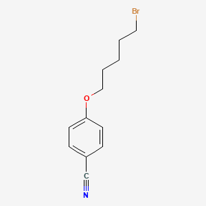 molecular formula C12H14BrNO B8726815 4-[(5-bromopentyl)oxy]Benzonitrile 