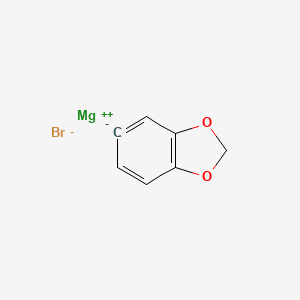 molecular formula C7H5BrMgO2 B8726881 3,4-(Methylenedioxy)phenylmagnesiumbromide 