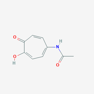 molecular formula C9H9NO3 B8726938 N-(4-Hydroxy-5-oxo-1,3,6-cycloheptatrien-1-yl)acetamide CAS No. 33739-56-9